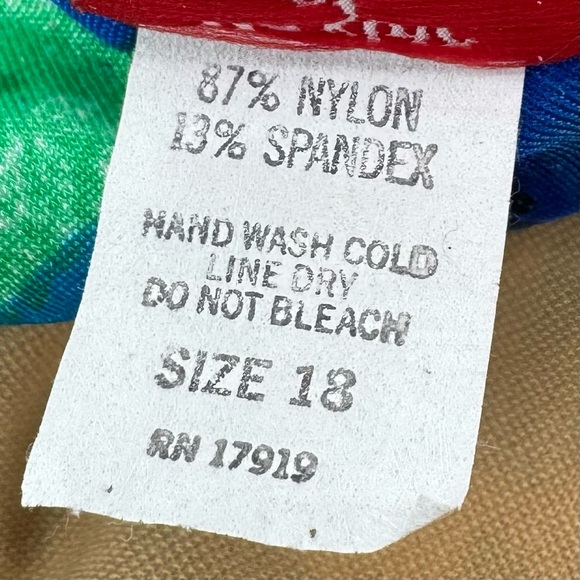 Maxine of Hollywood Vintage 80’s Pin Up Girl Floral One Piece Swimsuit Romper - Picture 10 of 16